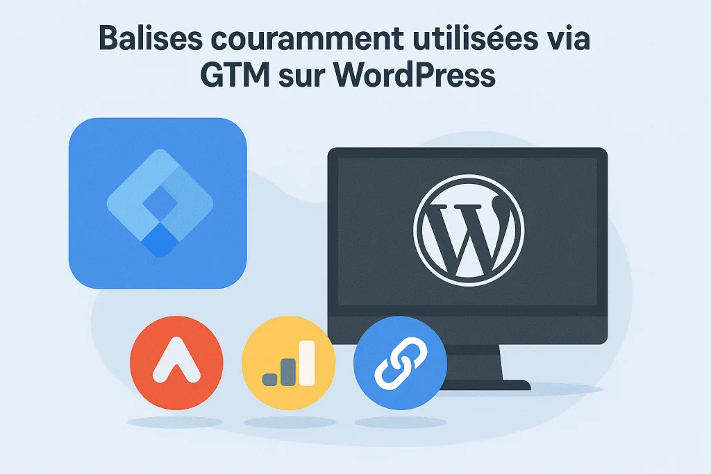 Balises couramment utilisees via GTM sur WordPress jeremy lagache