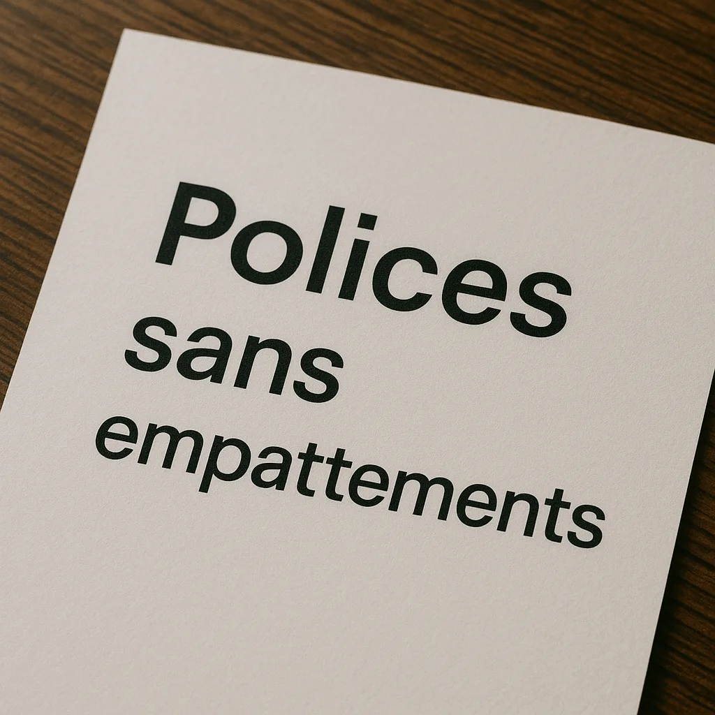 Polices sans empattement