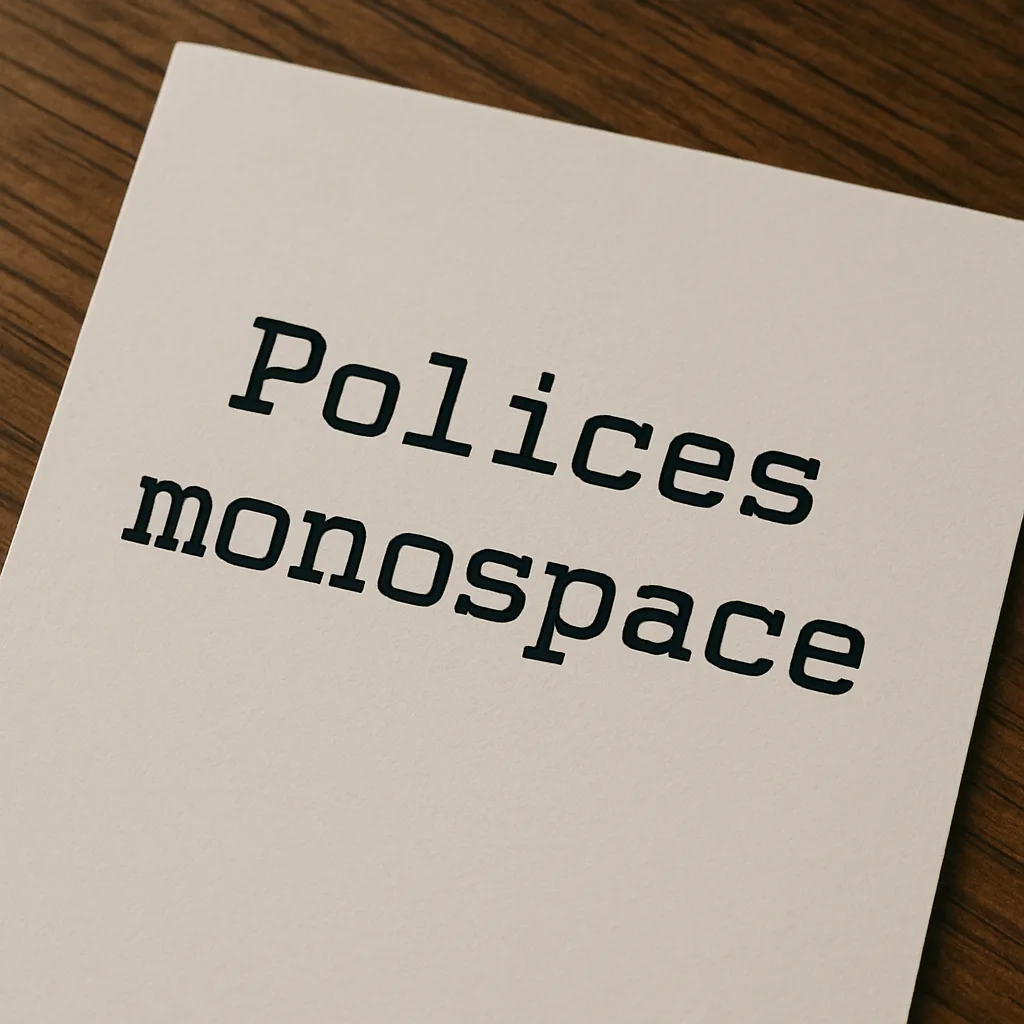 polices monospace